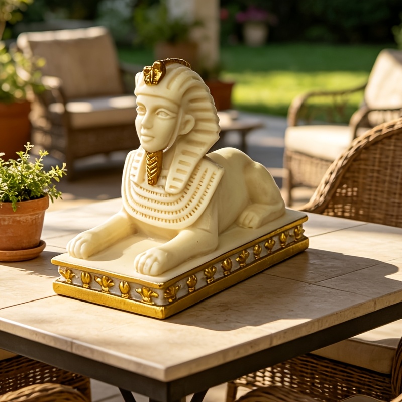Ivory White Gilded Egyptian Sp - огляд і ціна Home Decor Egypt