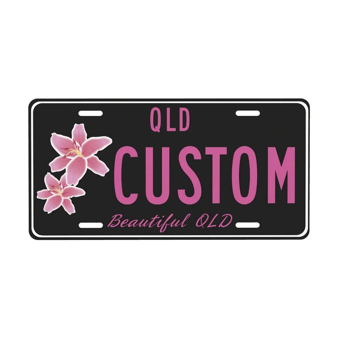 Custom Text Aluminum License P - огляд і ціна Home Decor Theme