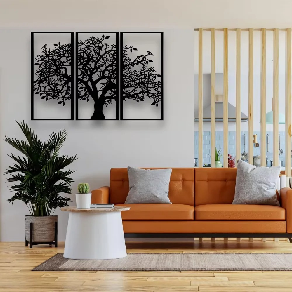 3Pcs Family Tree Metal Wall De - огляд і ціна Home Decor Etsy