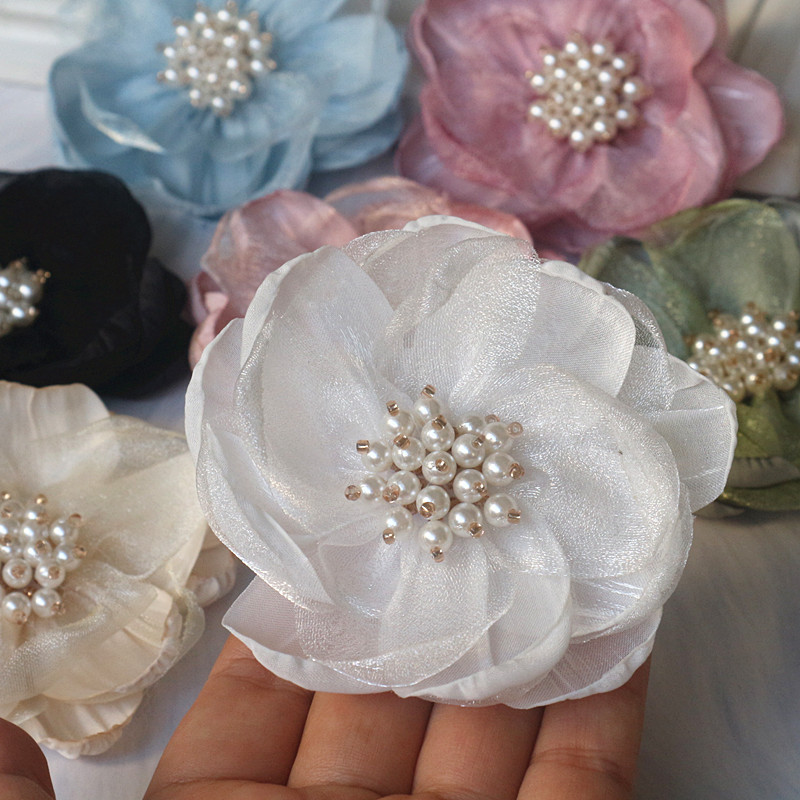 5PCS 7.5CM Chiffon Organza Fab - огляд і ціна Home Decor Center