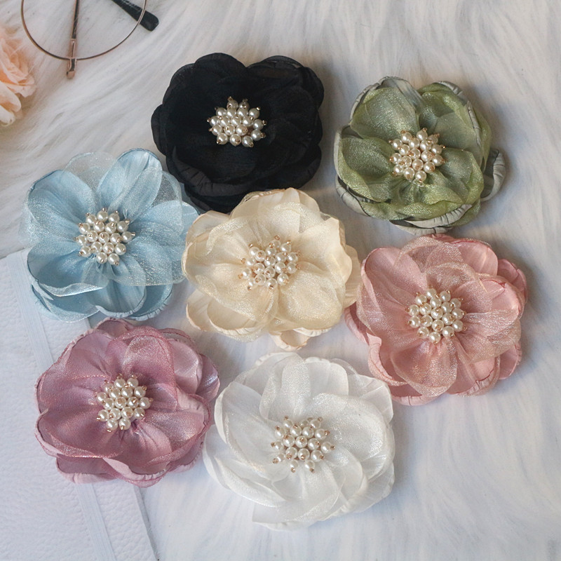 5PCS 7.5CM Chiffon Organza Fab - огляд і ціна Home Decor Center