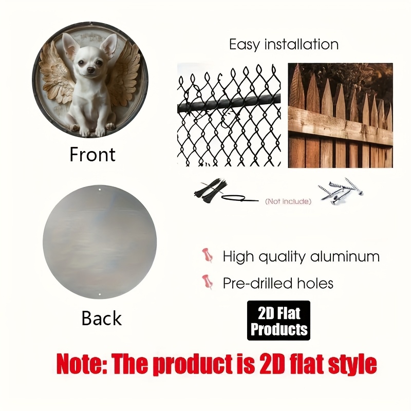 2D Flat, 1pc, Chihuahua Theme, - огляд і ціна Home Decor Theme