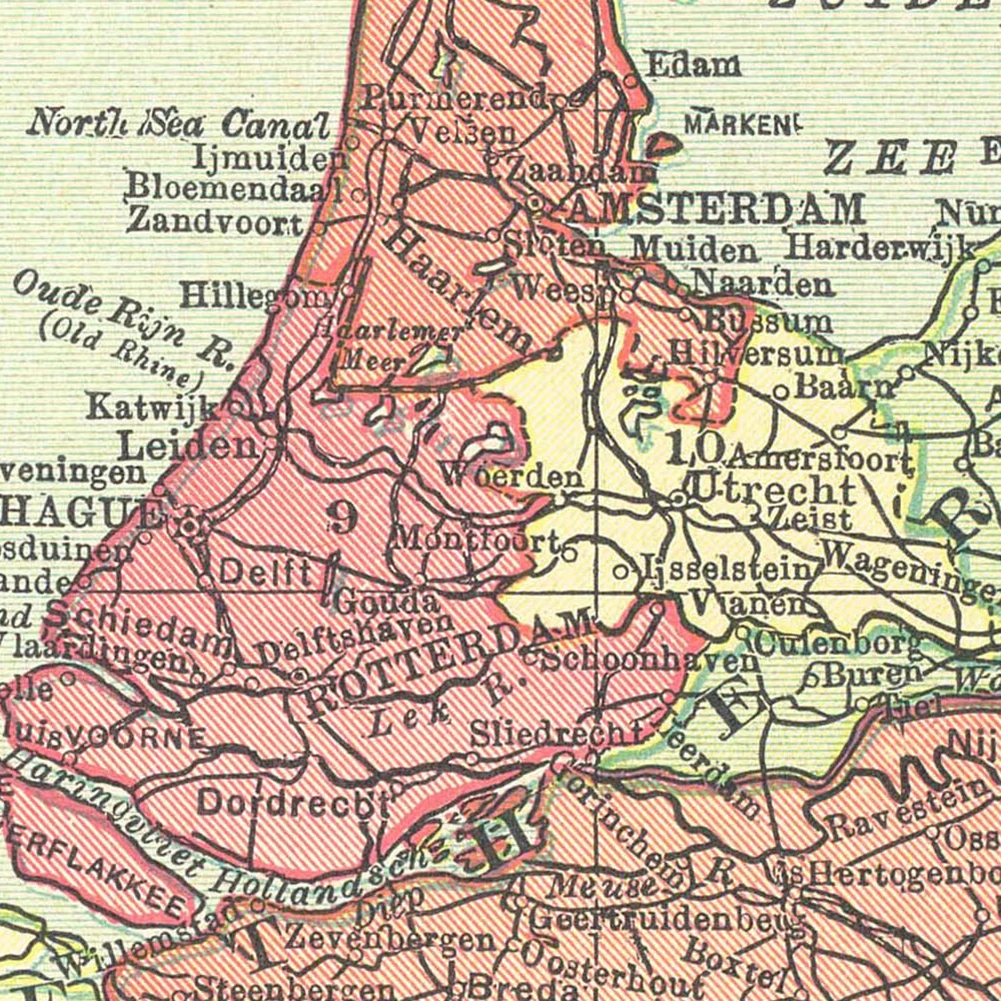 42*59cm The 1914 Belgium and N - огляд і ціна Home Decor Netherlands