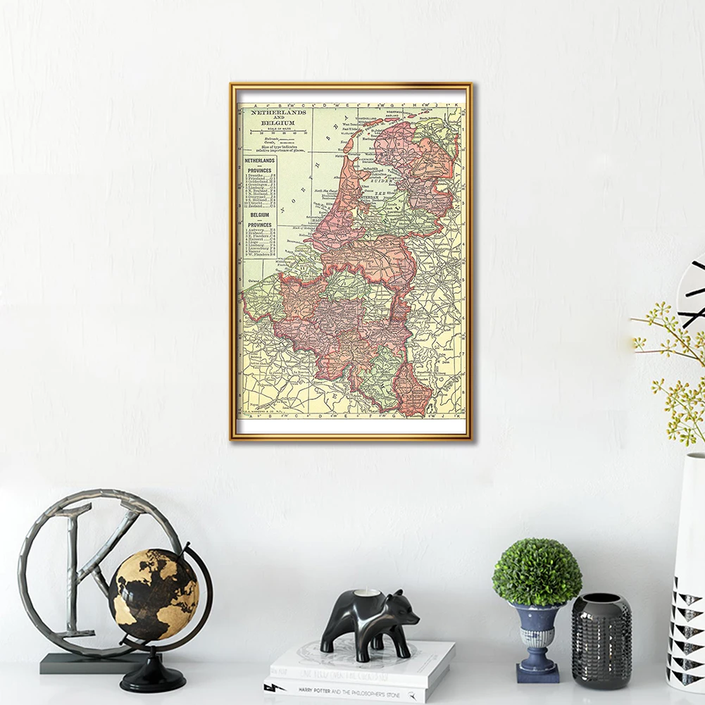 42*59cm The 1914 Belgium and N - огляд і ціна Home Decor Netherlands