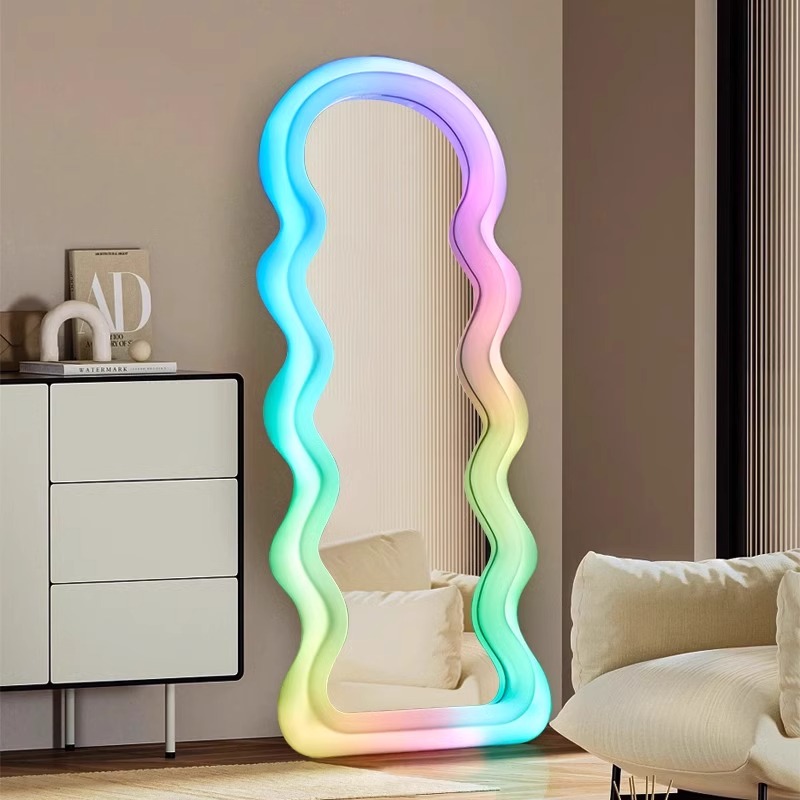 Korean Style Light Mirror Wavy - огляд і ціна Home Decor Minimalist Style