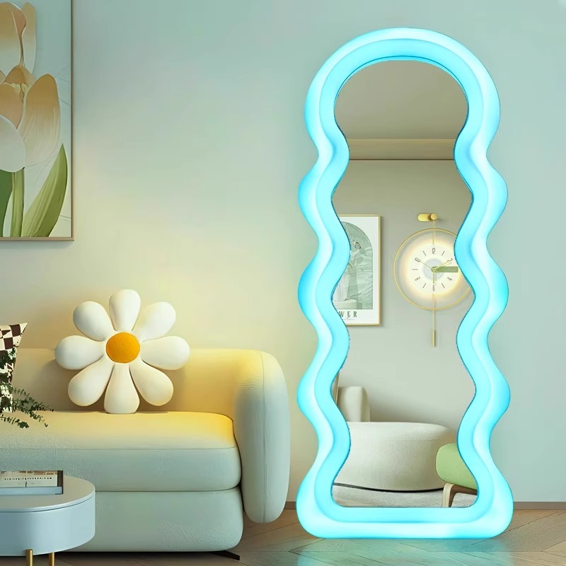 Korean Style Light Mirror Wavy - огляд і ціна Home Decor Minimalist Style
