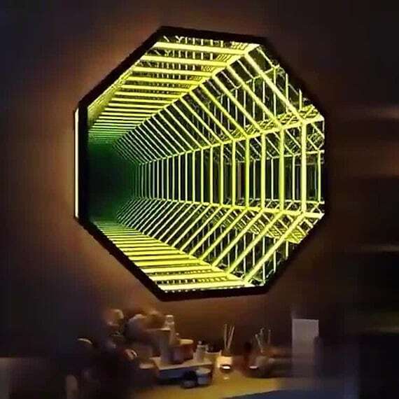 Octagon 3D Infinity Mirror Lig - огляд і ціна Home Decor Mirror